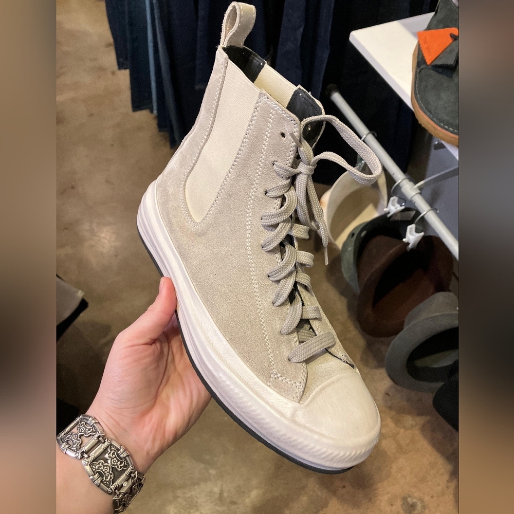nib $615 Officine Creative Light Beige High-Top Sneakers